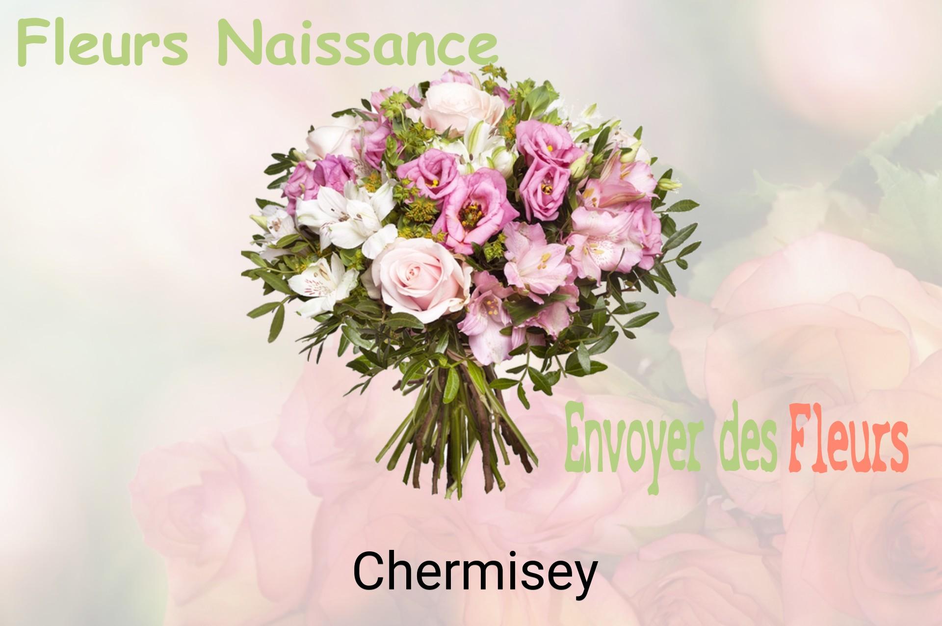 Bouquet de fleurs de naissance livré à Chermisey